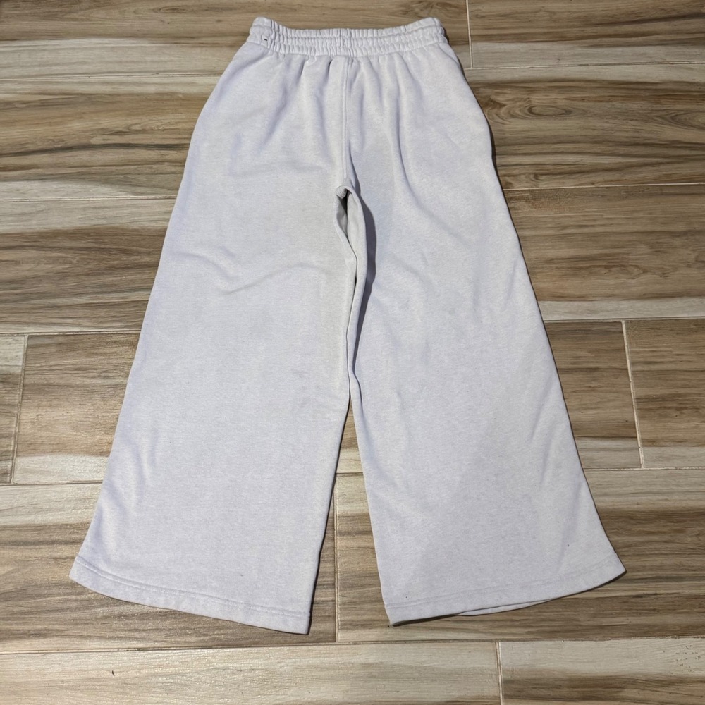 Nike Move To Zero Women's Small S Club Fleece Wide Leg Sweatpants Lilac Heather - Picture 3 of 8